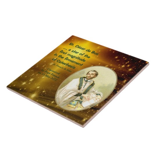 St. César de Bus (SLE 001) Tegeltje (Zijkant)