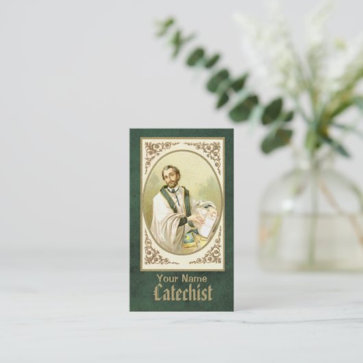 St. César de Bus (SLE 001) Visitekaartje (Staand voorkant)