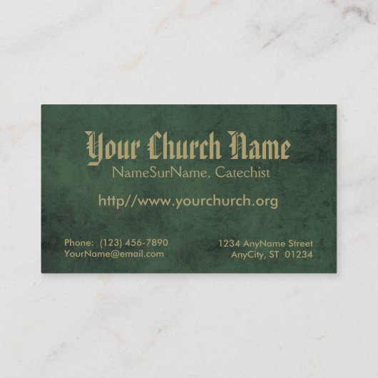 St. César de Bus (SLE 001) Visitekaartje (Achterkant)