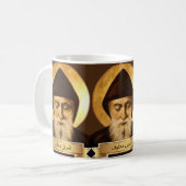 St. Charbel Makhlouf-cadeaumok Koffiemok (Voorkant links)