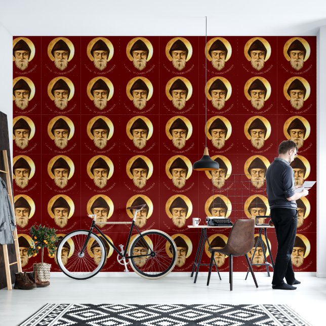 St. Charbel Makhlouf Maronitische Kerk Liturgisch Behang (Woonkamer)