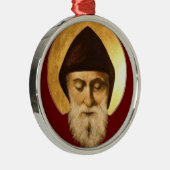 St. Charbel Makhlouf Metalen Ornament (Rechts)