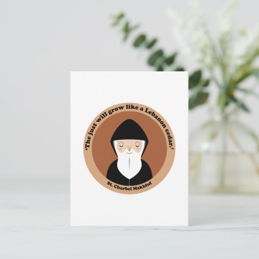 St. Charbel Makhluf Briefkaart (Staand voorkant)