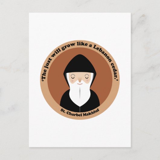 St. Charbel Makhluf Briefkaart (Voorkant)