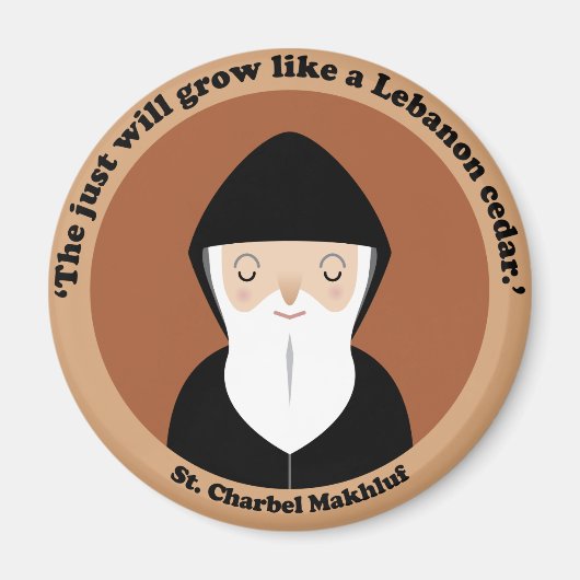 St. Charbel Makhluf Magneet (Voorkant)