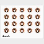 St. Charbel Makhluf Ronde Sticker (Vel)