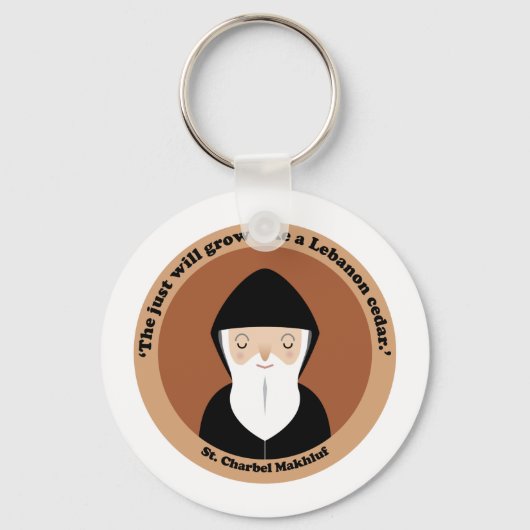 St. Charbel Makhluf Sleutelhanger (Voorkant)