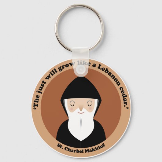 St. Charbel Makhluf Sleutelhanger (Voorkant)