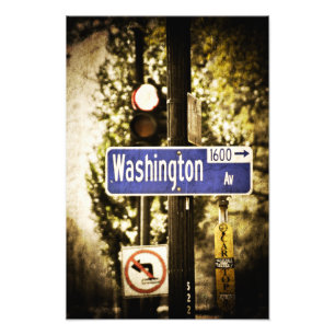 St Charles Avenue Street Signs Foto Afdruk