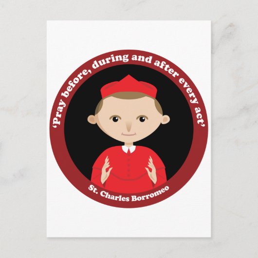 St. Charles Borromeo Briefkaart (Voorkant)