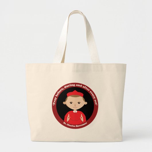St. Charles Borromeo Grote Tote Bag (Voorkant)