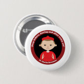 St. Charles Borromeo Ronde Button 5,7 Cm (Voorkant /achterkant)
