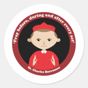 St. Charles Borromeo Ronde Sticker