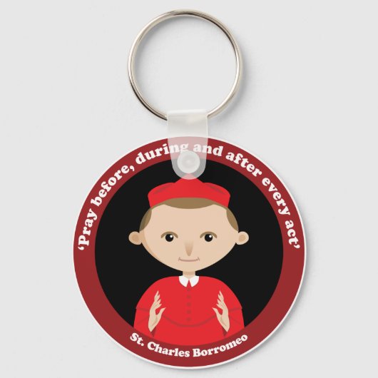 St. Charles Borromeo Sleutelhanger (Voorkant)