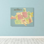St Charles ILLINOIS 1871 de PROVINCIE van de Canvas Afdruk (Insitu (Houten vloer))