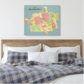 St Charles ILLINOIS 1871 de PROVINCIE van de Canvas Afdruk (Insitu (Slaapkamer))