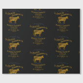 St Charles Illinois DAIRY KOE MILK CREAM 1899 Cadeaupapier (Vlak)