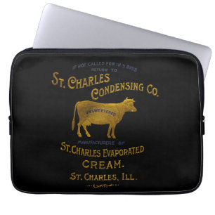 St Charles Illinois DAIRY KOE MILK CREAM 1899 Laptop Sleeve