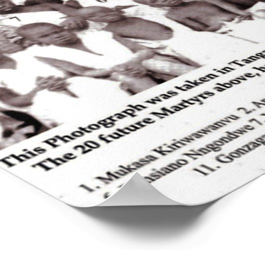 ST CHARLES LWANGA EN VRIENDEN POSTER (Hoek)