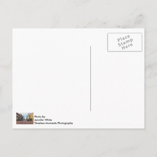 St Charles Main St Painterly Briefkaart (Achterkant)