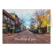 St. Charles Main St. Painterly Denking of you card (Voorkant Horizontaal)