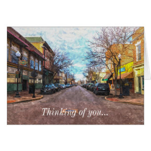 St. Charles Main St. Painterly Denking of you card