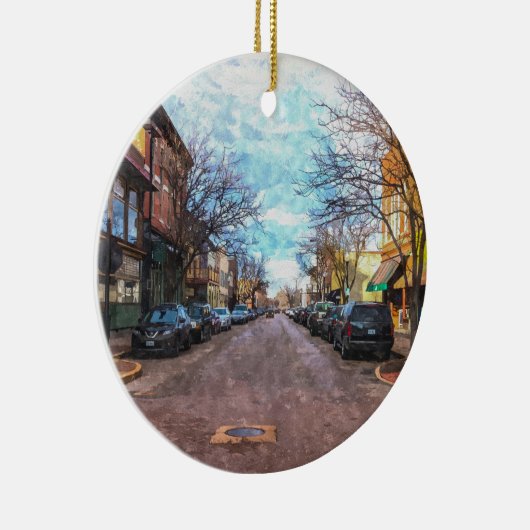 St Charles Main St Painterly Keramisch Ornament (Rechts)