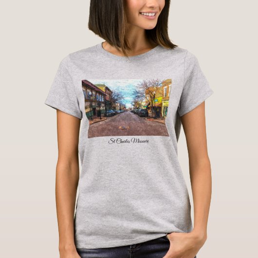 St Charles Main St Painterly T-shirt (Voorkant)