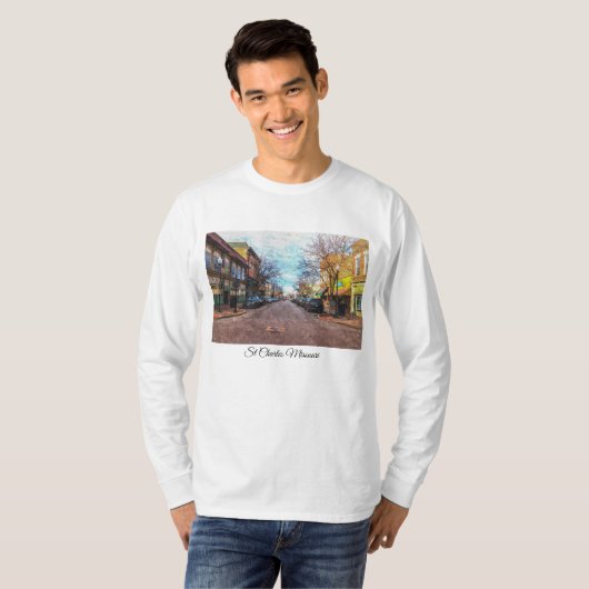 St Charles Main St Painterly T-shirt (Voorkant volledig)