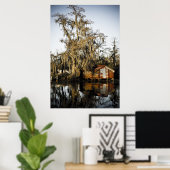 St Charles Parish Swamp Reflections Poster (Thuiskantoor)