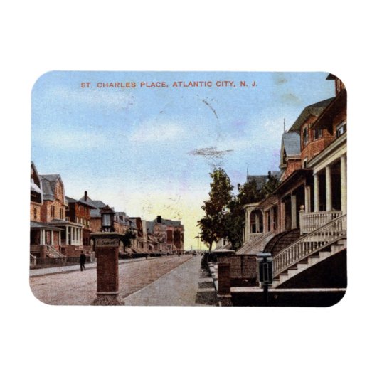 St. Charles Pl., Atlantic City 1909  Magneet (Horizontaal)
