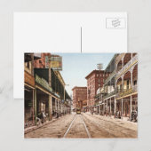 St. Charles Street New Orleans 1900 Briefkaart (Voorkant / Achterkant)