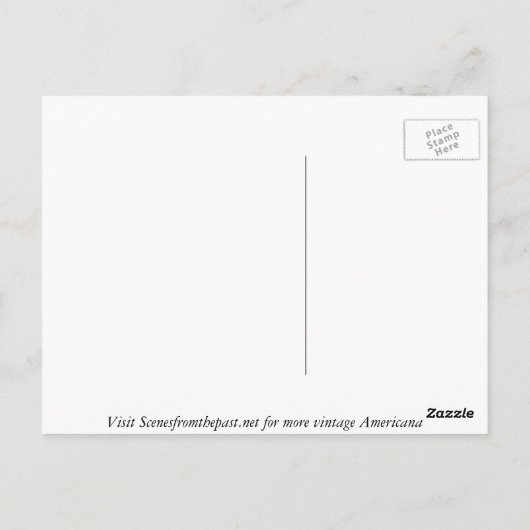 St. Charles Street New Orleans  1900 Briefkaart (Achterkant)