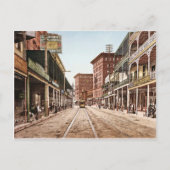 St. Charles Street New Orleans  1900 Briefkaart (Voorkant)
