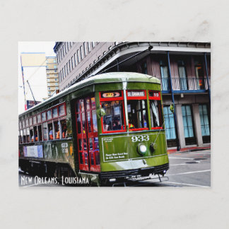 St. Charles Streetcar in New Orleans, LA Briefkaart