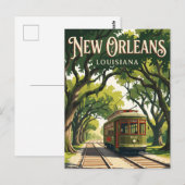 St. Charles Streetcar VS Briefkaart (Voorkant / Achterkant)