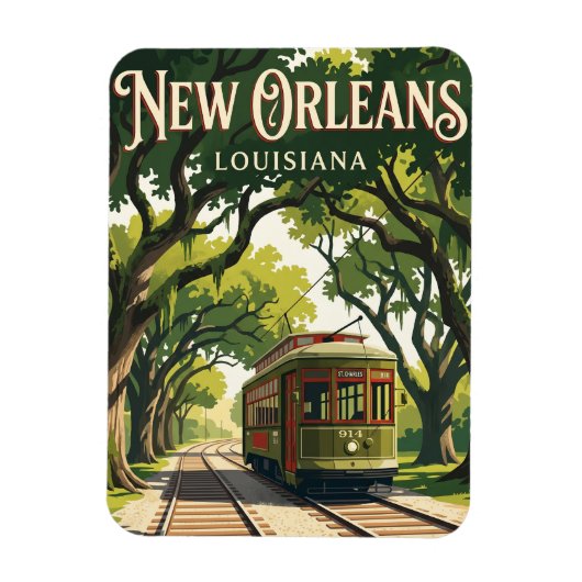 St. Charles Streetcar VS Magneet (Verticaal)