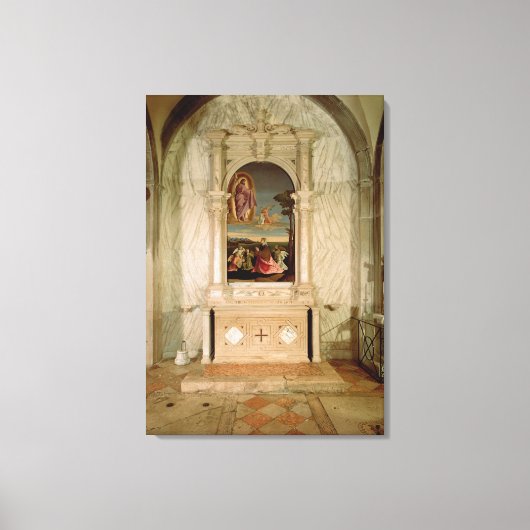 St. Christina Altarpart Canvas Afdruk (Voorkant)