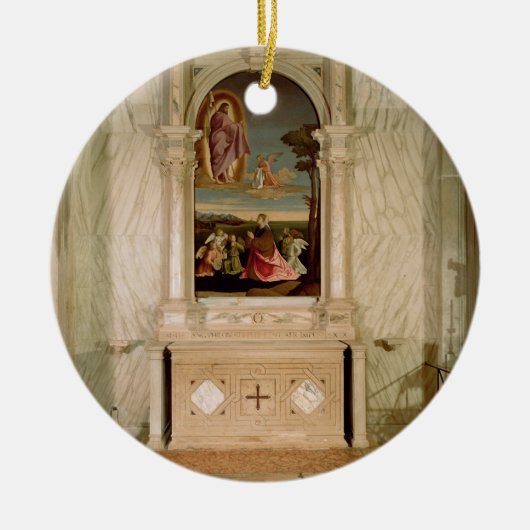 St. Christina Altarpart Keramisch Ornament (Voorkant)