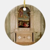 St. Christina Altarpart Keramisch Ornament (Achterkant)
