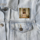 St. Christina Altarpart Vierkante Button 5,1 Cm (In situ)