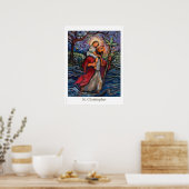 St. Christoffel klasposter Poster (Keuken)