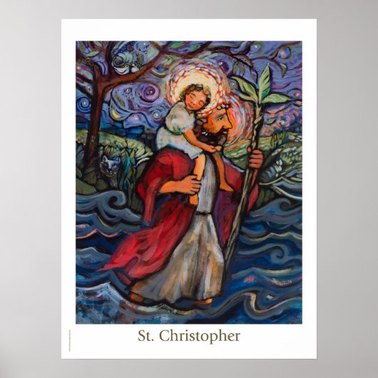 St. Christoffel klasposter Poster (Voorkant)