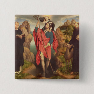 St. Christopher , 1484 Vierkante Button 5,1 Cm