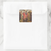 St. Christopher , 1484 Vierkante Sticker (Tas)