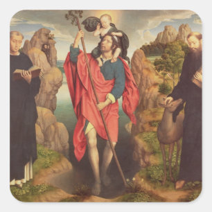 St. Christopher , 1484 Vierkante Sticker