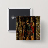 St. Christopher, 1597 Vierkante Button 5,1 Cm (Voorkant /achterkant)