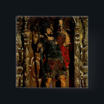 St. Christopher, 1597 Vierkante Button 5,1 Cm<br><div class="desc">St. Christopher,  1597 | van Juan Martinez Montanes | Art Location: Iglesia del Divino Salvador,  Sevilla,  Spanje | Spaanse artiest | Collectie Afbeelding nummer: XJL187576</div>