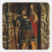 St. Christopher, 1597 Vierkante Sticker (Voorkant)
