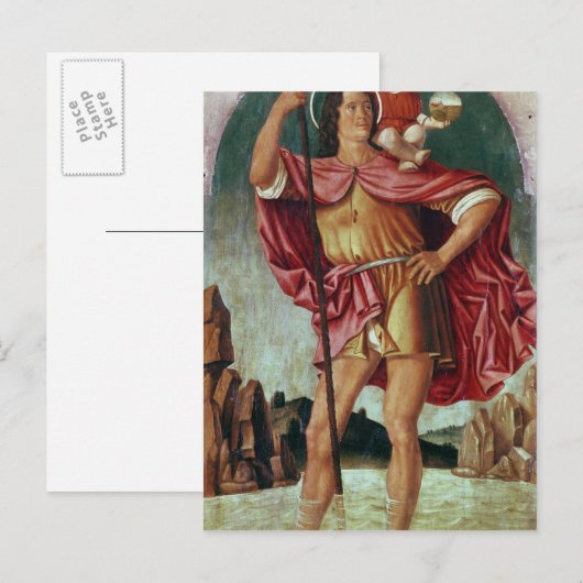 St. Christopher Briefkaart (Voorkant / Achterkant)